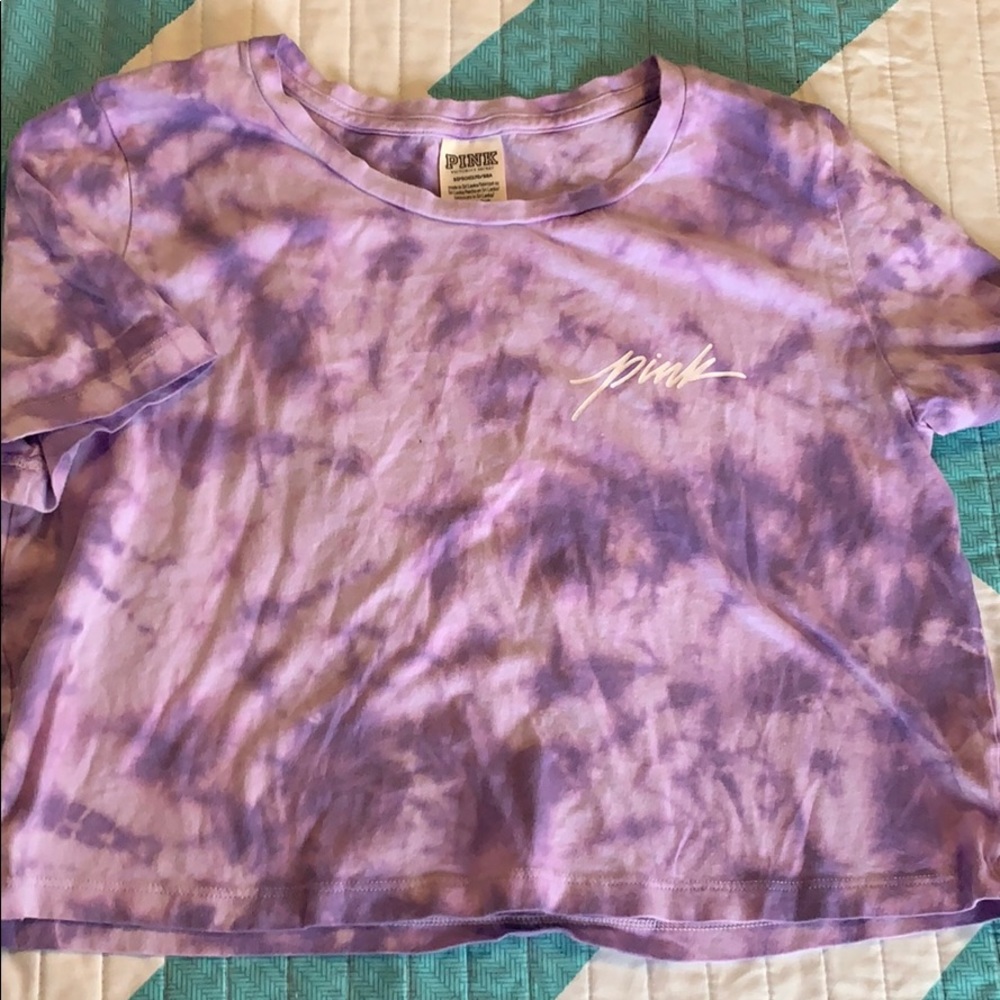 Pink crop tee